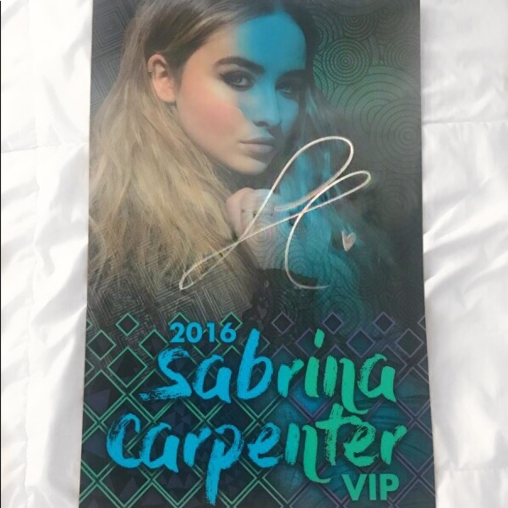 SABRINA CARPENTER AUTOGRAPHED POSTER